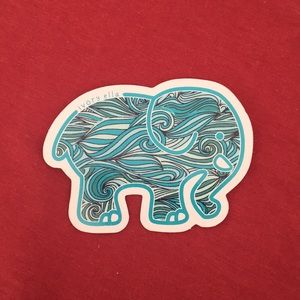 Blue Preppy Ivory Ella Sticker